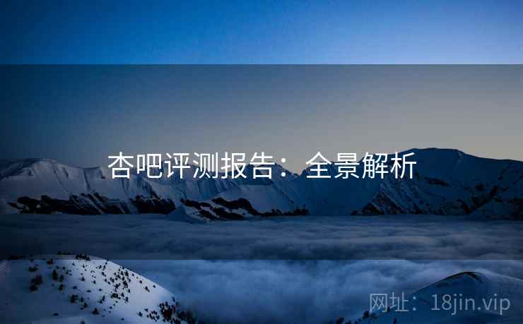 杏吧评测报告：全景解析